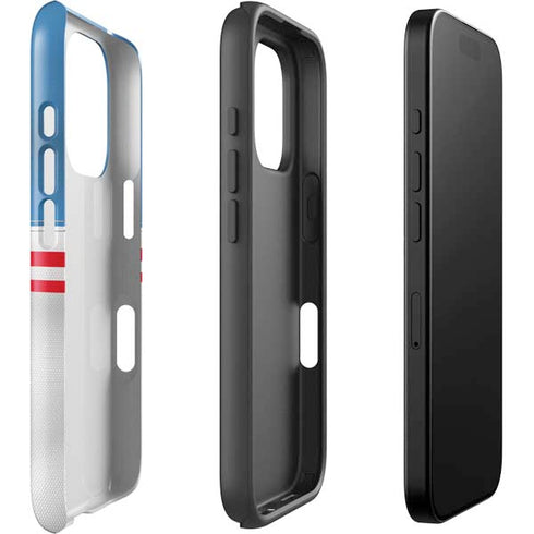NFL Tennessee Titans White Striped iPhone 16 Pro Impact Case
